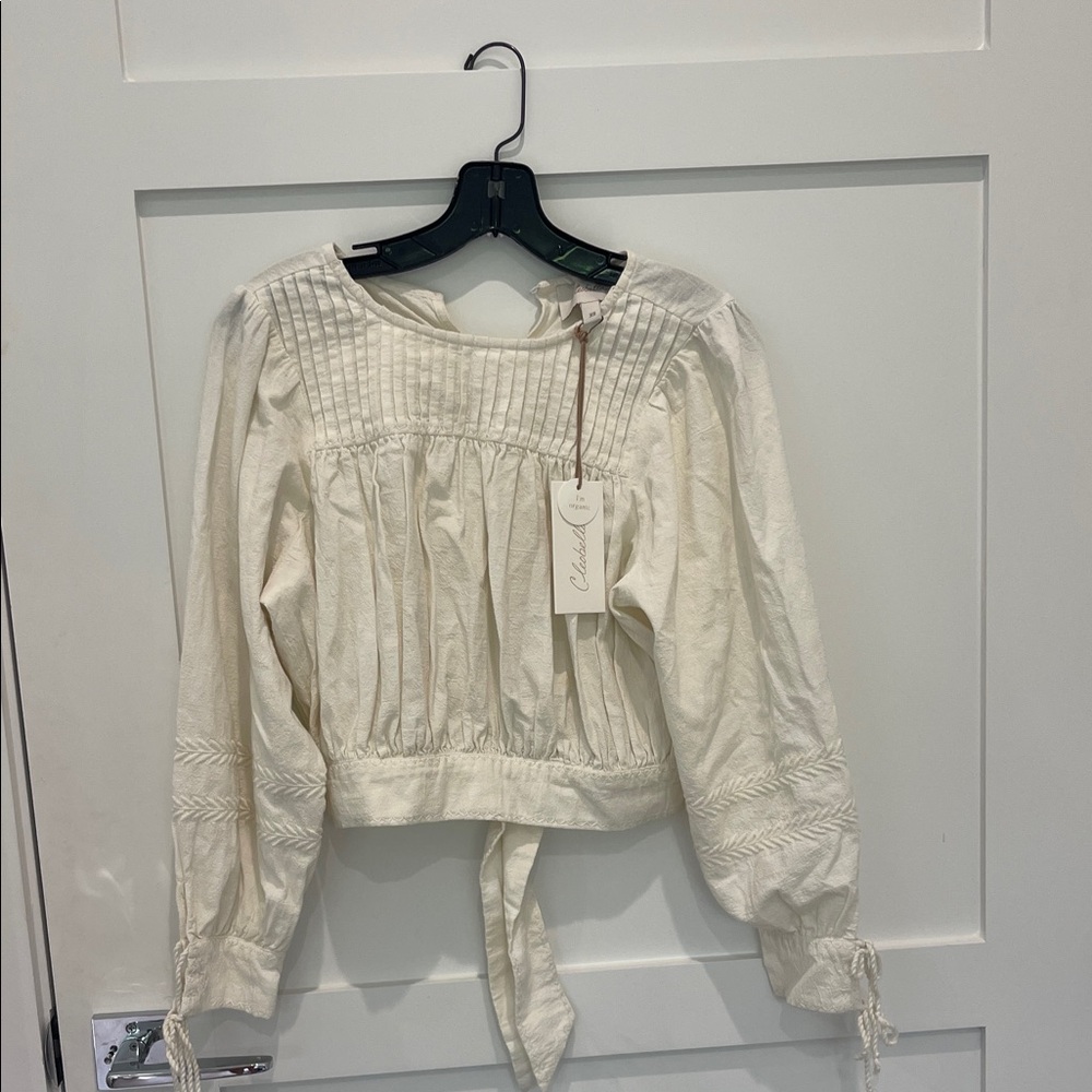 Cleobella Organic Cream Blouse